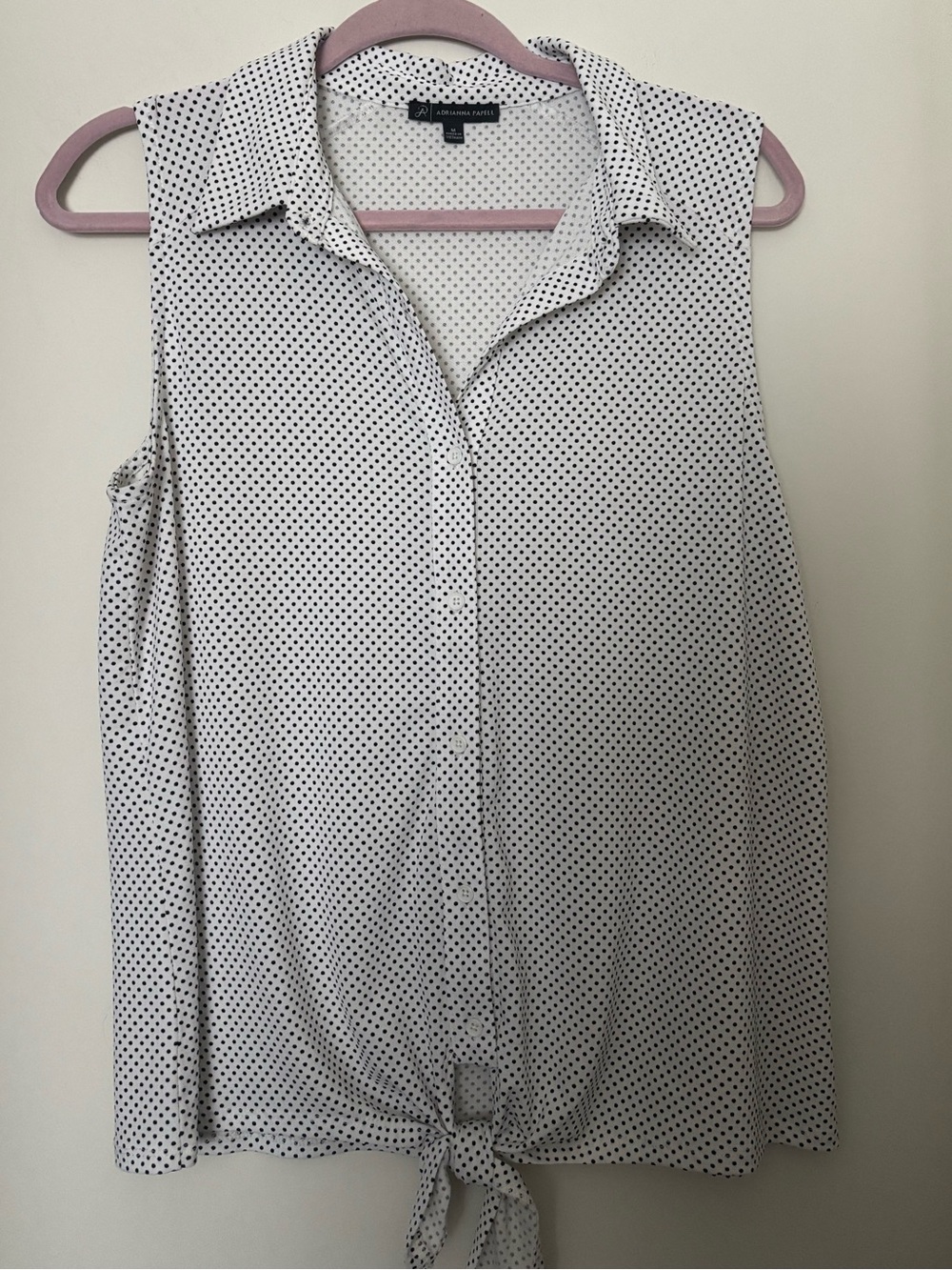 Adrianna Papell Tie-Front Top (2)